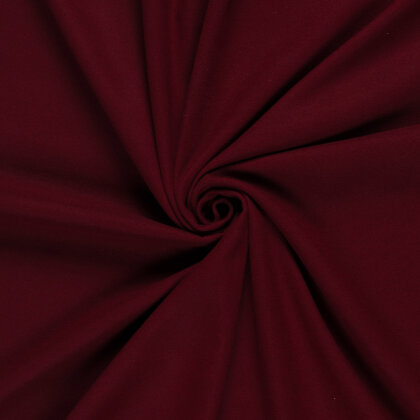 Polyester Viskose Mix Mantelstoff Uni - weinrot