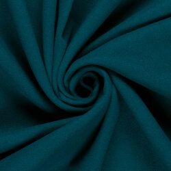 Polyester Viskose Mix Mantelstoff Uni - petrol