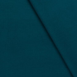 Polyester Viskose Mix Mantelstoff Uni - petrol