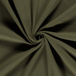 Polyester Viskose Mix Mantelstoff Uni - oliv
