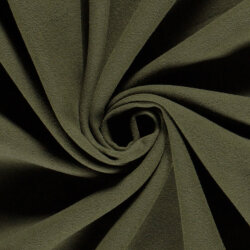 Polyester Viskose Mix Mantelstoff Uni - oliv