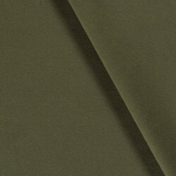 Polyester Viskose Mix Mantelstoff Uni - oliv
