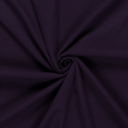 Polyester Viskose Mix Mantelstoff Uni - aubergine