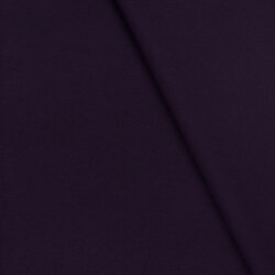 Polyester Viskose Mix Mantelstoff Uni - aubergine