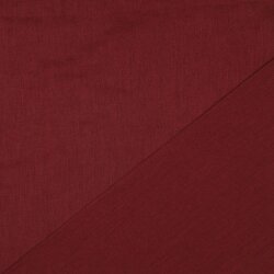 Leinen vorgewaschen *Vera* Uni - dunkel weinrot