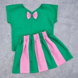 Leinen vorgewaschen *Vera* Uni - jeansblau