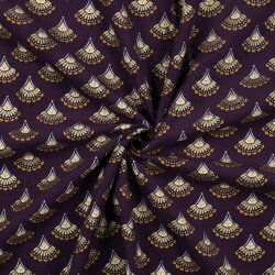 Feincord Glitzer Fächer - dunkel violett
