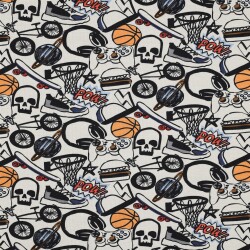 Baumwolljersey COOL - hellgrau