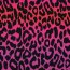 French Terry Digital Leo-Regenbogenstreifen  - pink