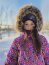 Softshell Digital bunte Herzen - helllila