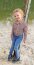 Musselin Bestickt Mond und Sterne - jeansblau