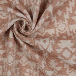 Musselin Jacquard AZTEC - cognac