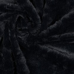 Kunstfell Uni - schwarz