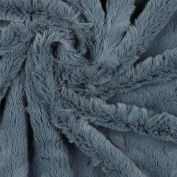 Kunstfell Uni - jeansblau