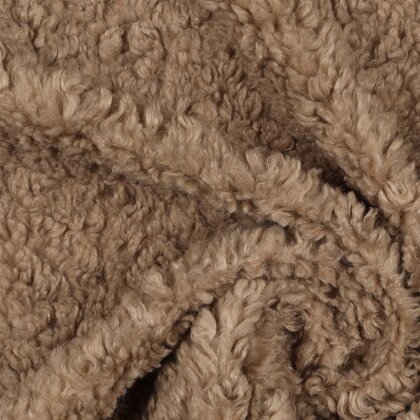 Teddystoff Boucle Uni- softtaupe