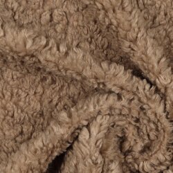 Teddystoff Boucle Uni- softtaupe
