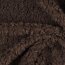 Teddystoff Boucle Uni- dunkelbraun