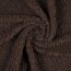 Teddystoff Boucle Uni- dunkelbraun