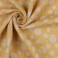 Musselin Jacquard Punkte - dunkelgelb