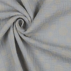 Musselin Punkte - blasshellblau