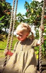 Musselin Punkte - blasspink