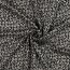 Strickstoff Jacquard Leopard - schwarz