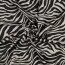 Strickstoff Jacquard Zebra - schwarz