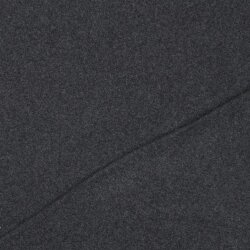 Baumwollfleece Uni Organic - anthrazit