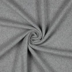 Baumwollfleece Uni Organic - lichtgrau