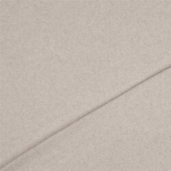 Baumwollfleece Uni Organic - beige