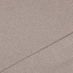 Baumwollfleece Uni Organic - taupe