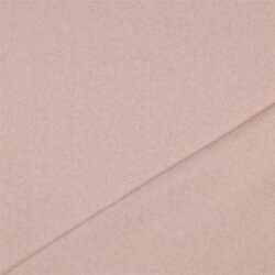 Baumwollfleece Uni Organic - hellrosa