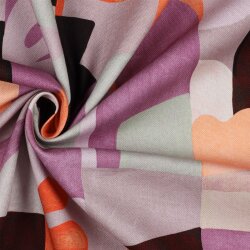 Canvas Digital bunte wilde Formen - helllila