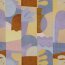 Canvas Digital bunte wilde Formen - beige