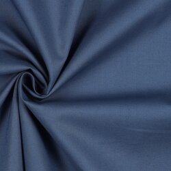 Baumwollpopeline *Vera* Uni - jeansblau