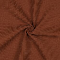 Waffelpiqué *Vera* 6mm- nougatbraun