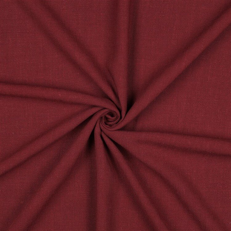 Viskose Leinen Soft - dunkelkirsche