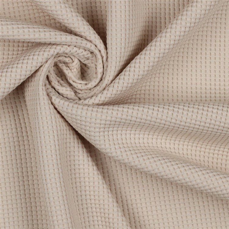 Waffeljersey Organic - hellsand