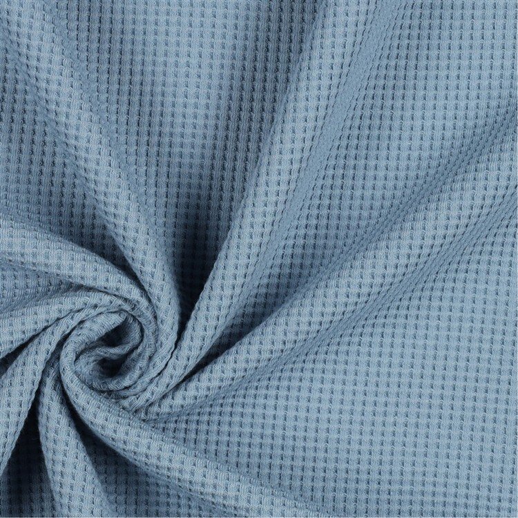 Waffeljersey Organic - schattenblau
