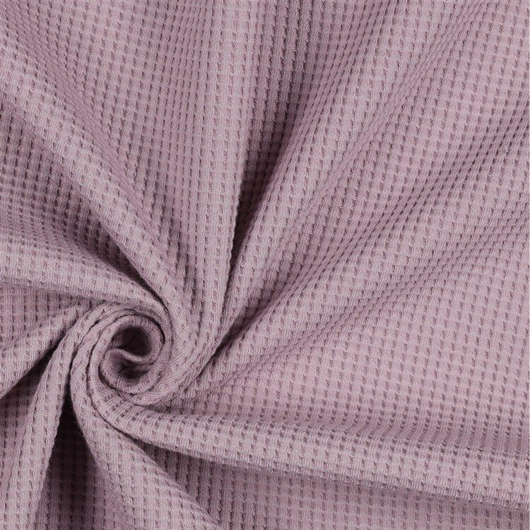 Waffeljersey Organic - dunkel perlrosa