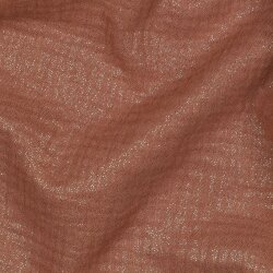 Musselin feine Glitzerpunkte - cognac