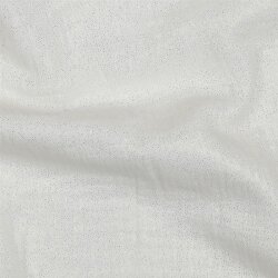 Musselin feine Glitzerpunkte - altweiss