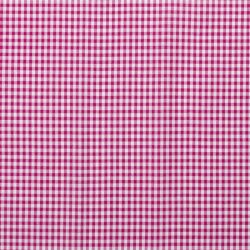 Baumwollpopeline garngefärbt Vichy Karo 5mm - pink