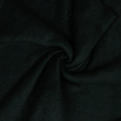 0,4 Meter - Premium Antipilling Fleece  - schwarz