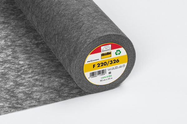 Vlieseline - Vlieseinlage F220, grafit 90cmx