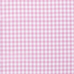 Baumwollpopeline garngefärbt - Vichy Karo 10mm rosa