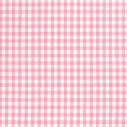Baumwollpopeline garngefärbt - Vichy Karo 10mm rosa
