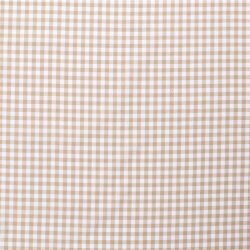 Baumwollpopeline garngefärbt - Vichy Karo 10mm beige