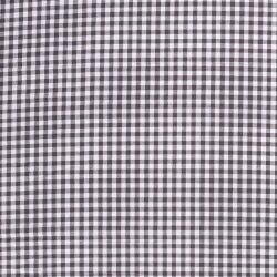 Baumwollpopeline garngefärbt - Vichy Karo 10mm mittelgrau
