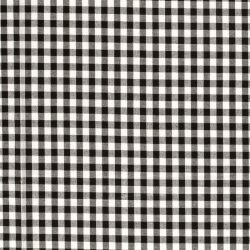 Baumwollpopeline garngefärbt - Vichy Karo 10mm schwarz